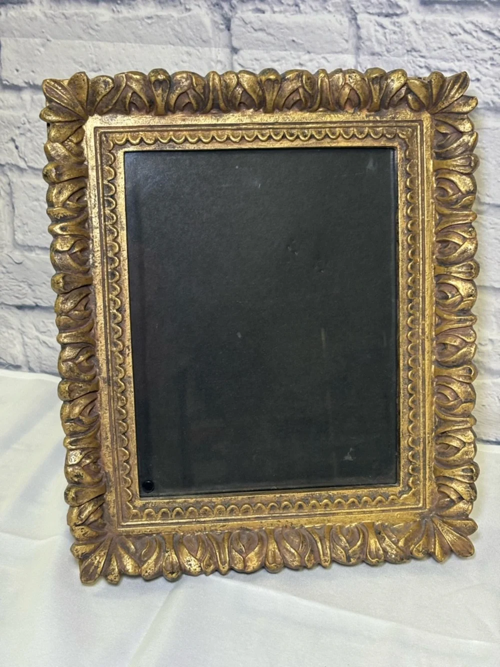 Antique Ornate Gold Gilt Baroque Style Picture Frame (11x13) Scroll Leaf Pattern